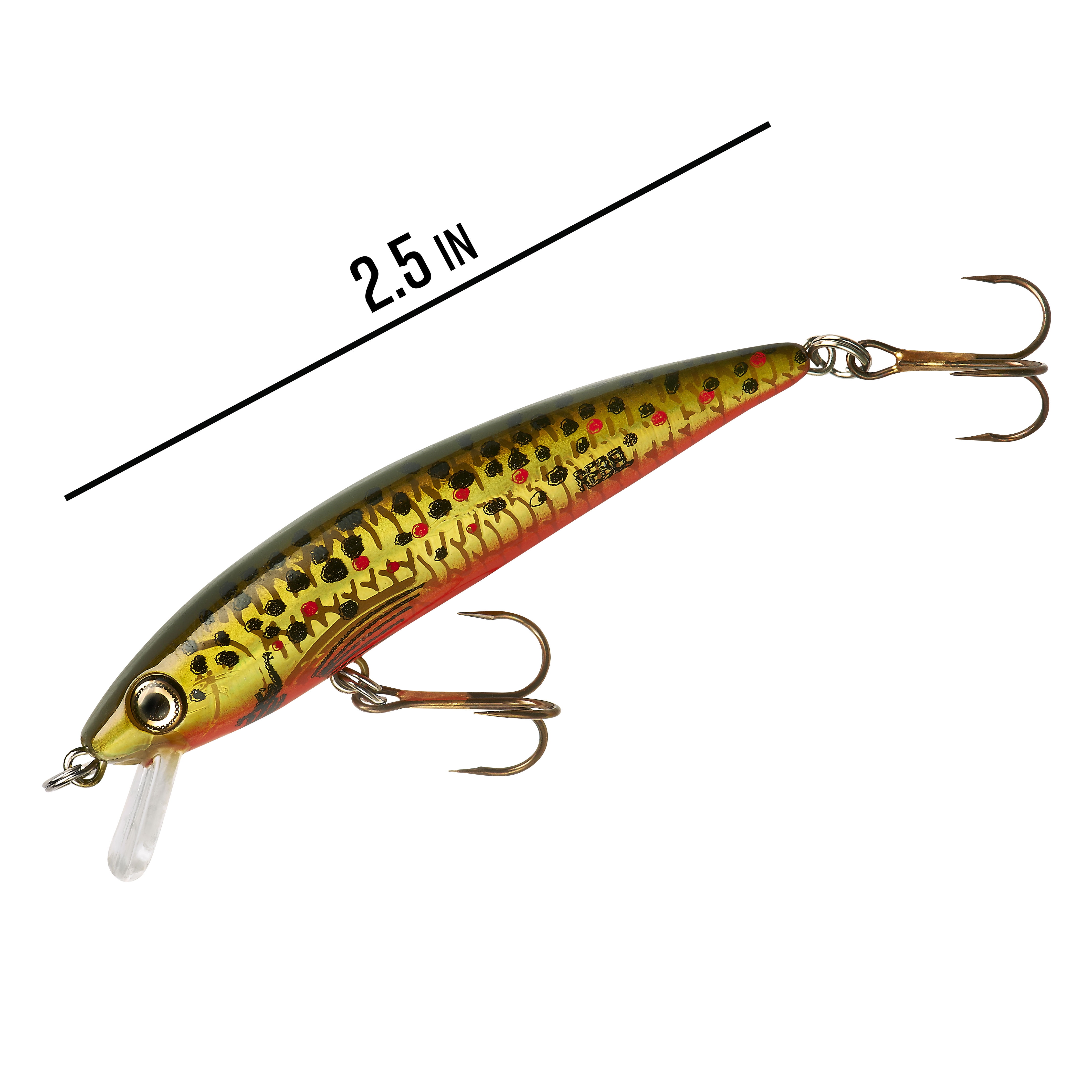 Rebel Track Down Ghost Minnow Slow Sinking Brown Trout 2 1/2" 1/8 oz.