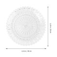 thumbnail image 2 of 1PC Dried Fruit Plate Transparent Fruit Tray Acrylic Fruit Plate Creative Pattern Serve Plate Bar Snacks Tray for Store Bar Cafe Home, 2 of 8