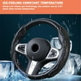 thumbnail image 3 of 2x Universal Car Steering Wheel Cover Black Anti-Slip, 3 of 6