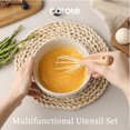 thumbnail image 6 of Carote 17-Piece Silicone and Wood Cooking Utensil Set, Heat-Resistant, Safe for Nonstick Cookware, 6 of 7
