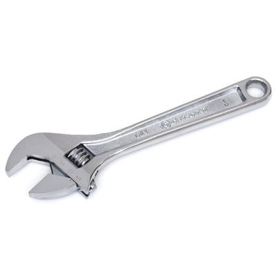 Adjustable Wrench, Chrome, 6 In. - AC26VS