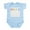 Sky Blue, variant on CafePress - Baby A B C Infant Bodysuit - Baby Light Bodysuit, Size Newborn - 24 Months
