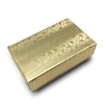 thumbnail image 2 of TheDisplayGuys 25-Pack #10 Cotton Filled Cardboard Paper Jewelry Box Gift Case - Gold Foil (1 15/16" x 1 1/4" x 11/16"), 2 of 7