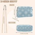 thumbnail image 4 of FORMRS Women Crossbody Purse with Chain Strap Vegan Leather Shoulder Handbag, Gray Snowflake, 4 of 7