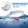 thumbnail image 4 of Wolfone Waterproof Dog Collar with Quick Release Buckle， Cute Adjustable Collar for Dogs Comfort Sturdy Durable Odor Proof Easy Care（Spun Sugar 28-36cm）, 4 of 7