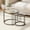 Black Plus Transparent Glass, variant on Nesting Coffee Table, 23.6 Inch Round Coffee Table Set Of 2, Glass Nesting Table with Metal Frame for Living Room Bedroom Balcony
