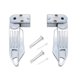 thumbnail image 1 of Reposapiés para motocicleta Pedal de pie Accesorios resistentes Reposapiés plegable Cambiador plata, 1 of 9