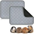 thumbnail image 1 of 1/2pcs Washable Guinea Pig Cage Liners Mat Anti-slip Waterproof Pet Kitten Pee Pads, 1 of 5