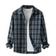 thumbnail image 2 of Blusa y camisa de manga larga con cuello vuelto, nueva camisa informal a cuadros para hombre, blusa holgada juvenil de manga larga con cuello vuelto, blusa de poliéster para hombre, 2 of 6