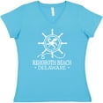 thumbnail image 3 of Inktastic Rehoboth Beach Delaware Nautical Women's V-Neck T-Shirt, 3 of 5