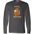 thumbnail image 3 of Inktastic Happy Halloween Kittens in Pumpkin Long Sleeve T-Shirt, 3 of 5