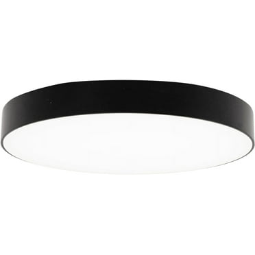 Perlglow 7" Edgeless Round Black 15W ‎1350 Lumens 5CCT Disk Light