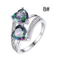 thumbnail image 2 of Aleación con incrustaciones de diamantes de imitación Femenino Anillo Popular Gema Anillo Exquisito Joyería de Moda, 2 of 8