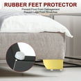 thumbnail image 3 of Uxcell Metal Furniture Legs Triangle Furniture Feet DIY Replacement Leg Modern Style Black, 3 of 5