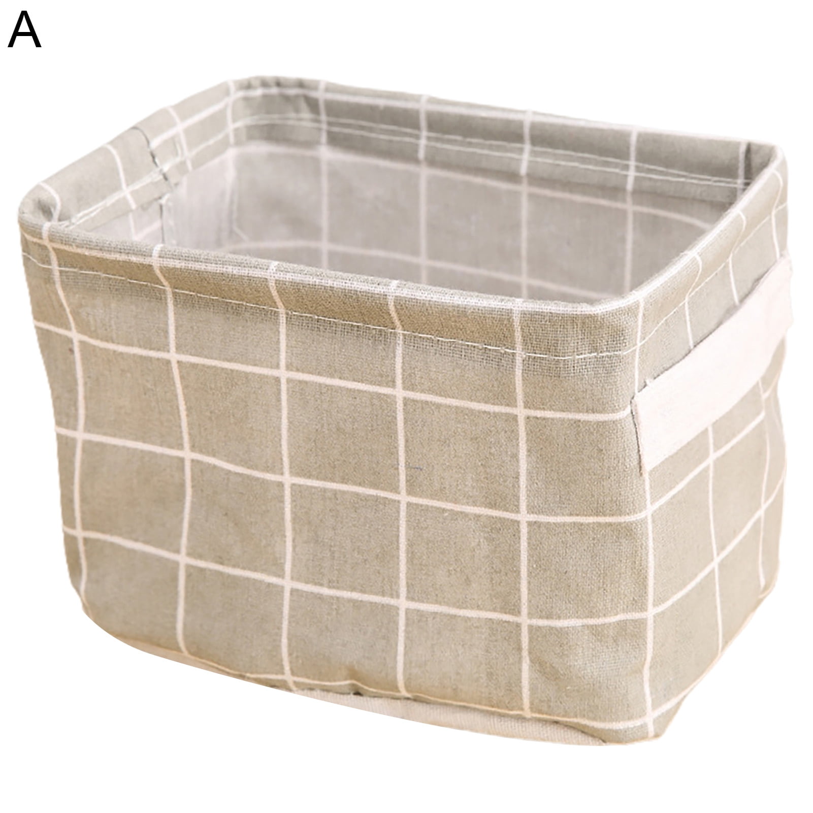 HEVIRGO Decorative Storage Bin with Handle Cotton Flax Widely Usage