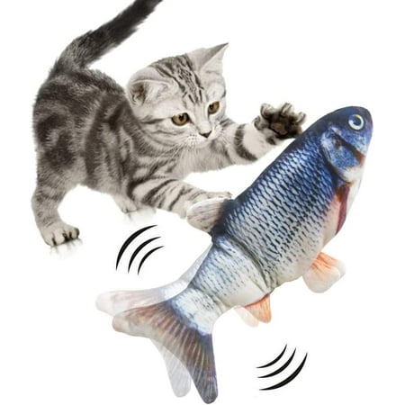 Heytea Electric Moving Fish Cats Interactive Toys for Indoor Catnip Toy