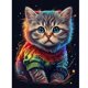 thumbnail image 1 of Diamond Painting 5D DIY Full Round Drill Cat Kit Arte Decoración del hogar (ZQ044) FLhrweasw Nuevo, 1 of 9
