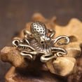 thumbnail image 3 of Huepoe Solid Brass Octopus Ornament - Vintage Tabletop Decor for Home, Office, Car, Desk, Shelf - Unique Collectible Figurine, 3 of 8