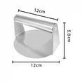 thumbnail image 5 of Stainless Steel Smash Burger Press | Heavy Duty Patty Maker & Smasher Mold for BBQ, Grilling Kitchen (Non-Stick), 5 of 7