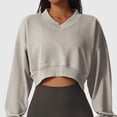 thumbnail image 4 of Women's Fashion Versatile Casual V-Neck Pullover Top, 4 of 4
