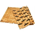 thumbnail image 2 of Natural Bamboo Non-Slip Waterproof Bathmat Shower Mat Kitchen Office 24.5" x 15.75" Folds for Easy Storage, 2 of 6