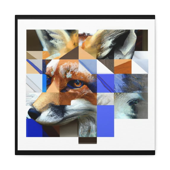 Fox in Moonlight Dreaming - Canvas