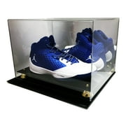 Deluxe Acrylic UV Protected Double Sneaker Shoe Cleat Mirror Display to Size 16