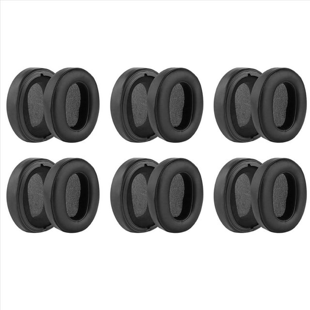 6X Almohadillas de Repuesto para Auriculares WH-XB900N, Almohadillas de para Auriculares, Piezas de ReparacióN de Almohadillas para los OíDos (Negro)