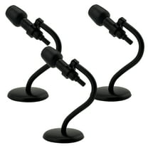 Set of Three Deluxe Microphones With Stands for WWE & AEW Wrestling Action Figures