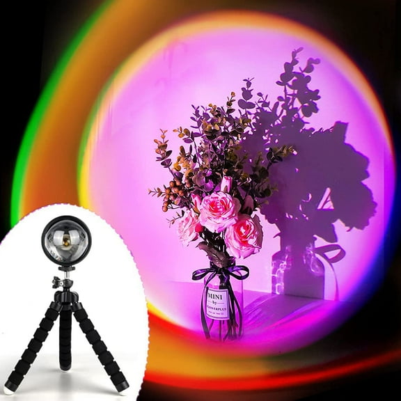 Yi Lighting LED Sunset Projection Lamp, Multi-Color, Remote APP Control Night Light for Selfie Photography Party Home