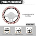 thumbnail image 7 of Yuyamidu Cherry Car Steering Wheel Covers for Women Daisy Wheel Wrap Case Protector for Auto Sedan Interior Accessories Anti-Slip Steering Wheel Decor, Pink, 7 of 7