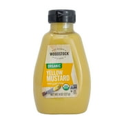 Woodstock Foods, Organic Yellow Mustard, 8 oz Plastic Bottle