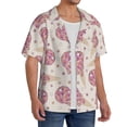 thumbnail image 2 of Kdxio Men's Hawaiian Shirt for Men Short Sleeve Shirt Sparkling Ice Cream Summer Casual Holiday Beach Button Down T-Shirts, 2 of 5