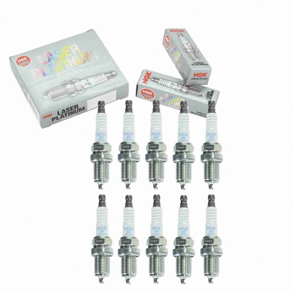 10 pc NGK 5555 Laser Platinum Spark Plugs for 1765237 1N09-18-110 22401-1P116 22401-97E66 22401AA520 3142 3292 41-804 4504 4702 7070 7345 98079-5614H F7DPER IK20TT K6RTPP-11 MD313443 PK20PR-L11
