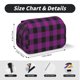 thumbnail image 5 of Disketp Purple Black Plaid Estuche de Lápices de Doble Capa con Tapa Abatible y Cremallera, Organizador Escolar para Adolescentes y Adultos, 5 of 7