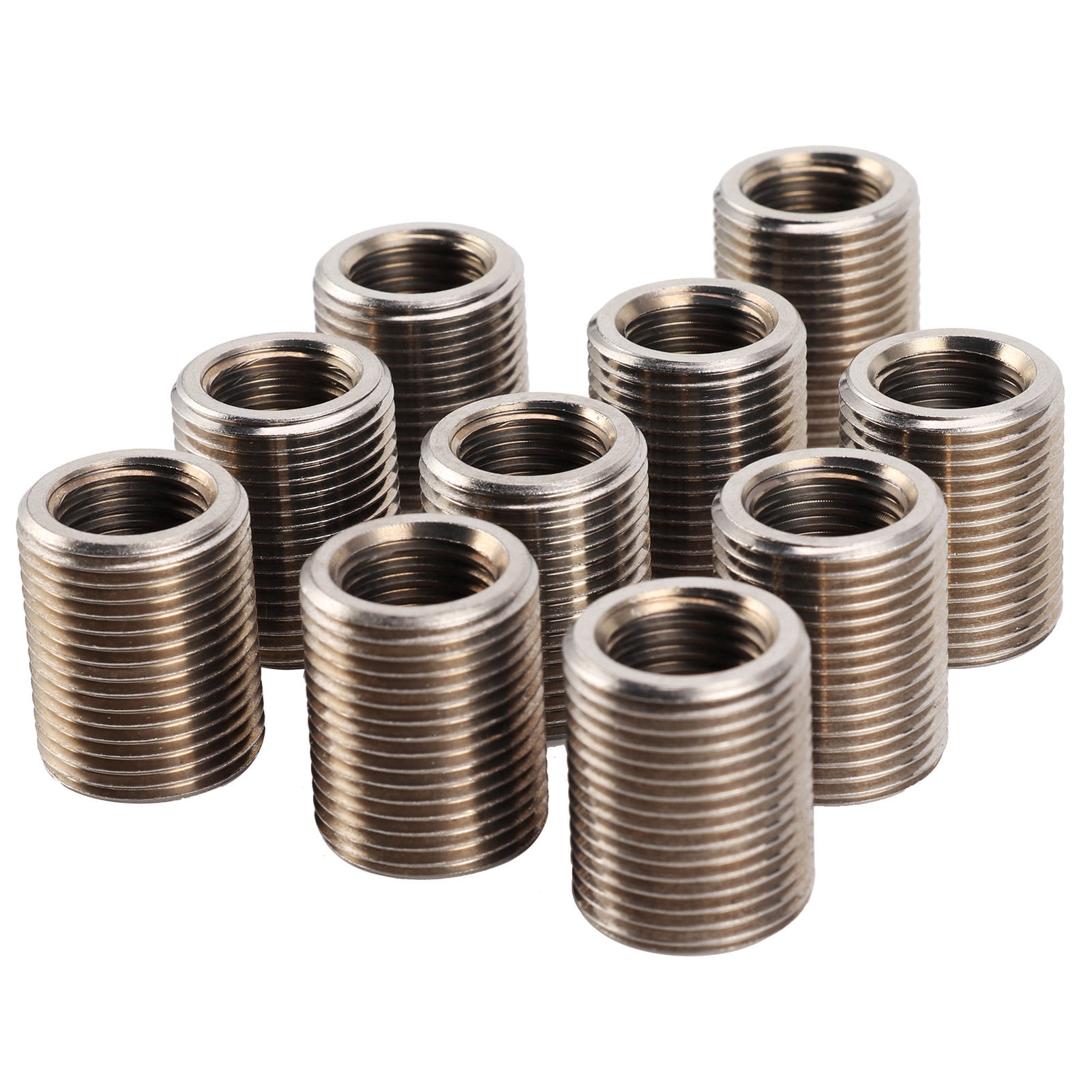 Zerodis 10pcs Thread Insert Kit 303 Stainless Steel Female M14x1.5 Male M20x1.5