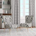 thumbnail image 2 of Designart "Zebra Elegance In Monochrome" White Zebra Upholstered Accent Chair - Modern Arm Chair For Bedroom, 2 of 7