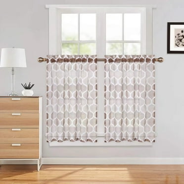 Lush Decor Circle Dream Window Tenda Pannelli White