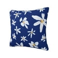 thumbnail image 2 of YFYANG Square Decorative Throw Pillow Case (Without Pillow Insert), Blue Flower Doodle Bedroom Sofa Car Cushion Cover, 20"x20", 2 of 9