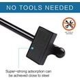 thumbnail image 2 of shiyou-Magnetic Curtain Rods Multi-Use Adjustable Appliance Metal Doors Magnetic Rods, 9-16 Inch, 1/2 Inch Diameter, 4 Pack,Black, 2 of 4