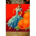 thumbnail image 2 of Retrolabel 17x24 Gold Ornate Wood Framed with Double Matting Museum Art Print Titled - Sevilla - Fair Week, 2 of 4