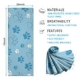 thumbnail image 2 of Blue Dog Paw Footprint Hot Yoga Mat Towel Non Slip for Hot Yoga - Quick-Drying Yoga Mat Cover with 4 Corner Pockets with Travel Bag - Hot Yoga Towel Non Slip Grip Moisture Wicking Sweat 70"x26", 2 of 6