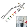 thumbnail image 3 of Bgsha 1/4" Extension Pole Dual Connector Nozzle For Pressure Washer Foam Sprayer, 3 of 4