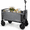 Gray, variant on Convertible Folding Wagon Cart with Bench Seat, 360 lbs Heavy Duty Utility Trolley with Dog Leash, 6" 360° Wheels for Camping, Beach, Shopping, Purple