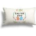 thumbnail image 3 of Yakuyir Easter Lumbar Throw Pillow Covers 12x20 Inch Set of 4 Linen Spring Pillow Case Happy Easter Rabbit Bunny Eggs Carrots Cushion Decor for Home Farmhouse Outdoor Accent Sofa Couch Decorations, 3 of 6