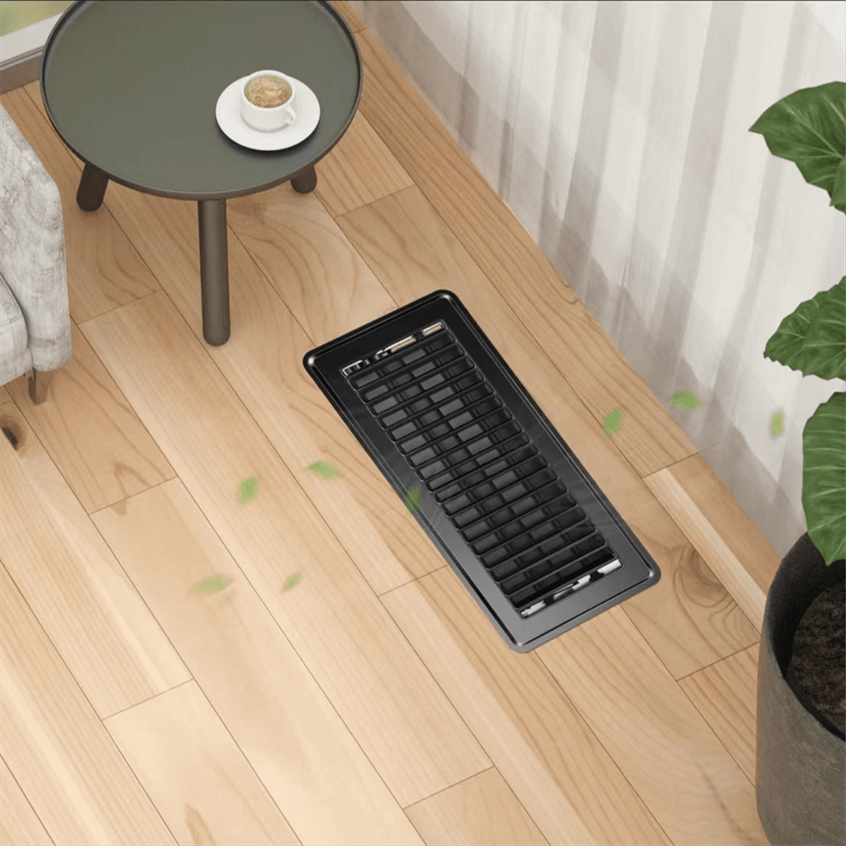 2PCS x Floor Vent Covers-Brown