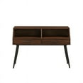 thumbnail image 5 of 44" Contemporary 2-Drawer Wood Entry Table - Dark Walnut / Black, 5 of 5
