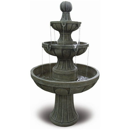 Fountain Decoration, 3-tier Napa Valley Fiberglass Outdoor Water Fountain Decoration, 3-tier Napa Valley Fiberglass Outdoor Water Fountain Display - Fountain Decoration, 3-tier Napa Valley Fiberglass Outdoor Water