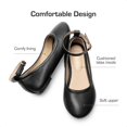 thumbnail image 3 of Bailarinas para Niñas DREAM PAIRS con Correa en el Tobillo Negra para Niñas Pequeñas, 3 of 5