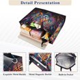 thumbnail image 5 of Tiger Head Colorful Corduroy Tote Bag Handbag Large Messenger Bag Shoulder Crossbody Zipper Bag Purse, 5 of 8